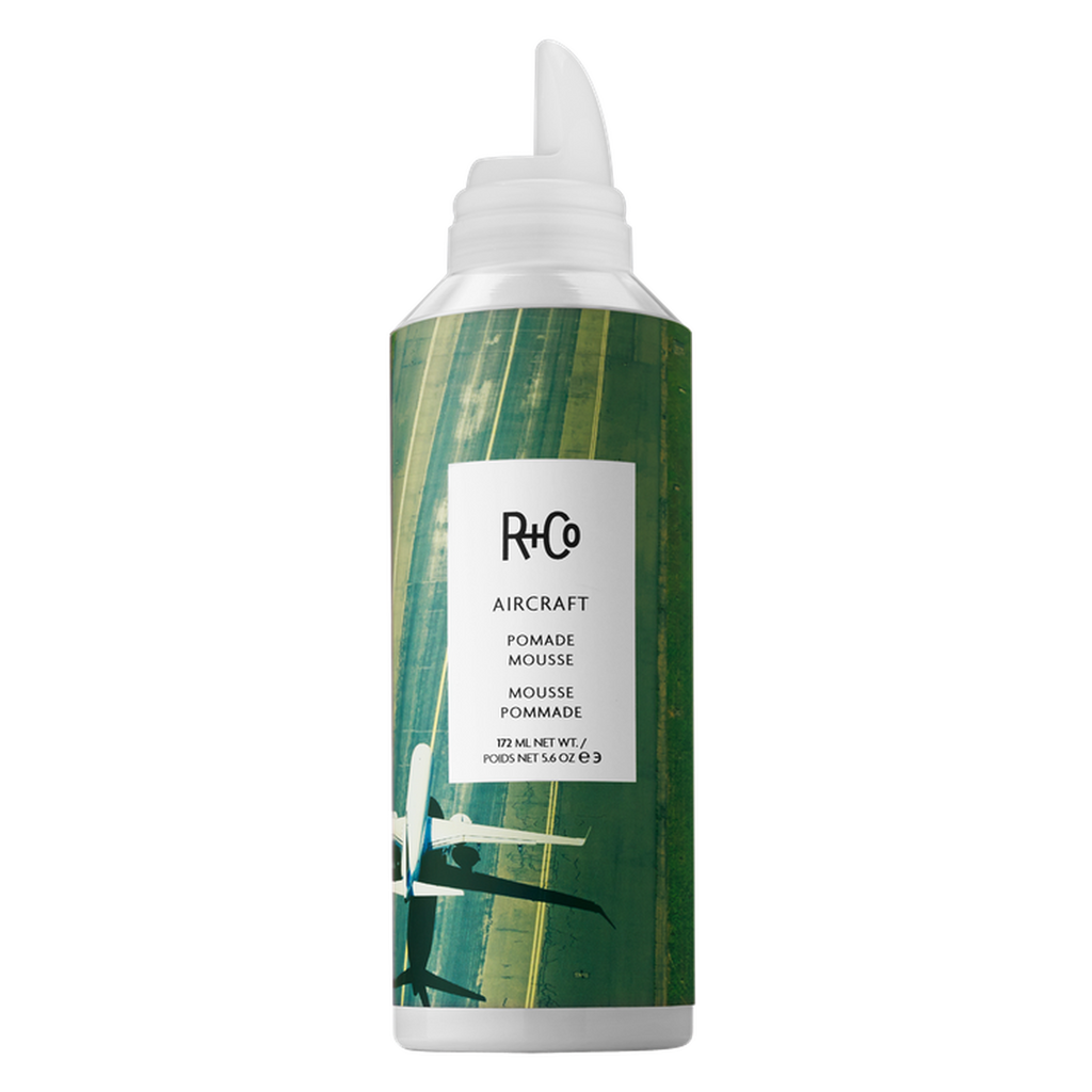 R+Co Aircraft Pomade Mousse – Flexible Hold, All Hair Types