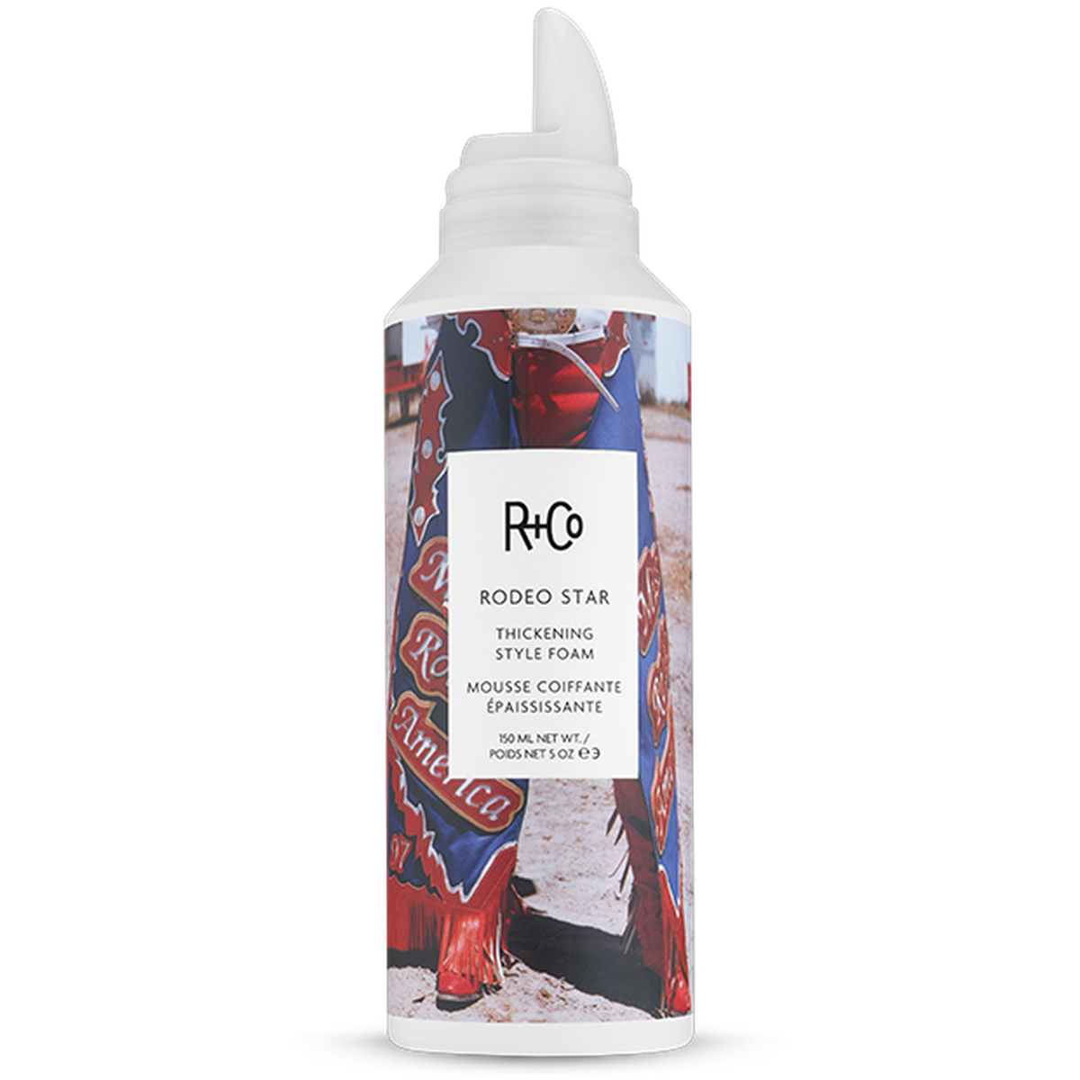 R+Co Rodeo Star Thickening Foam – Volume & Texture, Fine Hair