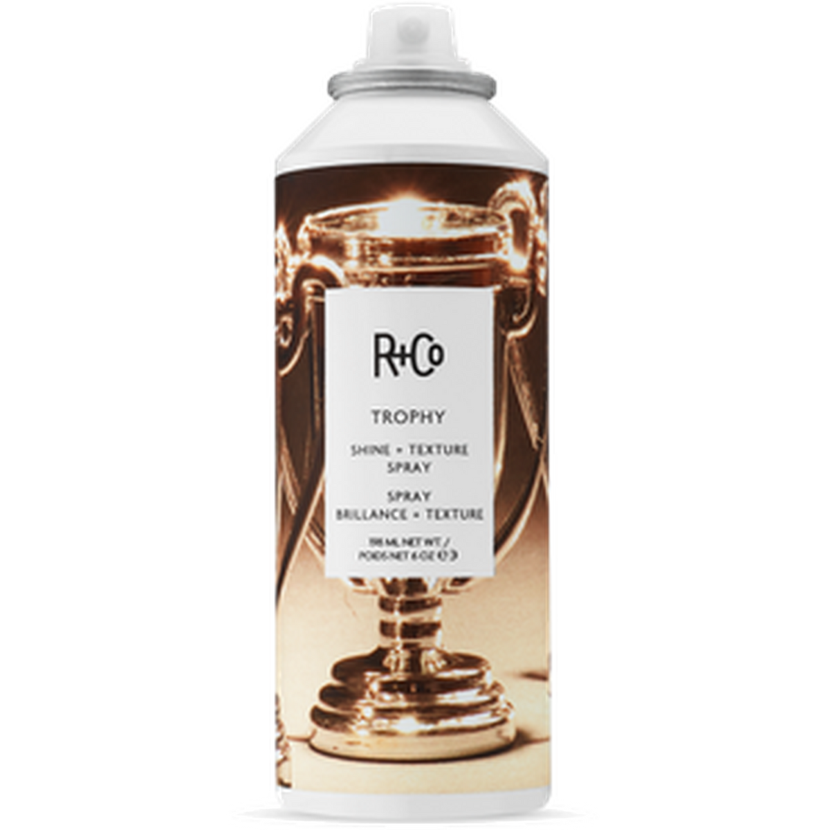 R+Co Trophy Shine & Texture Spray – Glossy Finish, All Hair Types